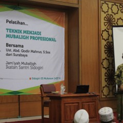 Jamiyah Muballighin Menggelar Pelatihan Menjadi Mubaligh Profesional