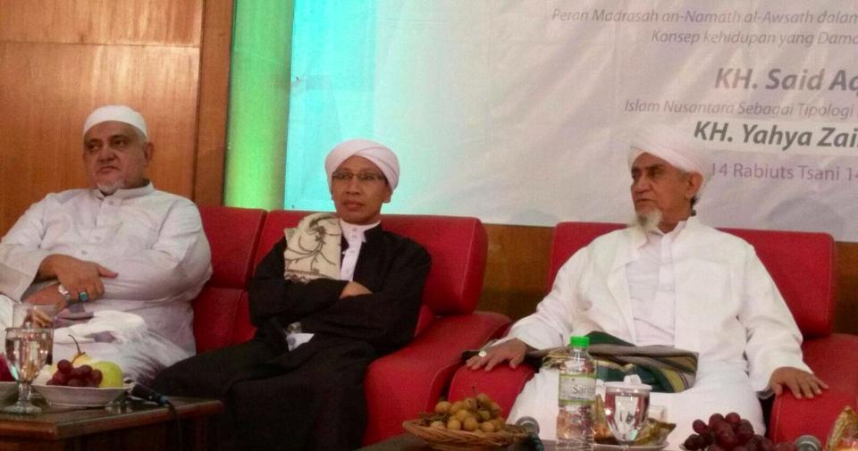 Tenang: Buya Yahya Tampak wibawa bersama Habib Abu Bakar al-Adni bin Ali al-Masyhur