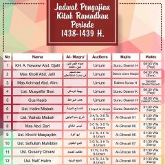 Jadwal Pengajian Kitab Ramadhan 1439 H