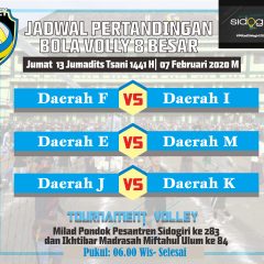 Jadwal Turnamen Voli Milad
