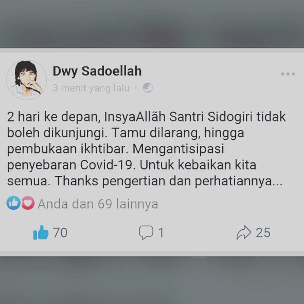 Pernyataan Mas Dwy Nawawy Sadoellah 