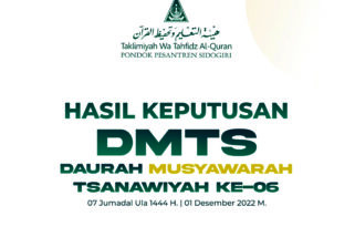 Hasil DMTS ke-6 Pondok Pesantren Sidogiri